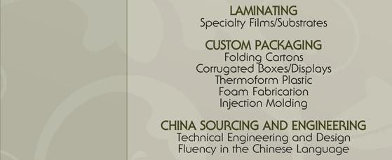 Custom packaging, China sourcing & engineering, bindery